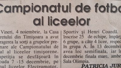 Campionatul de fotbal al liceelor