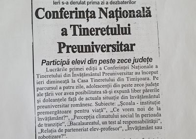 Conferința Națională a Tineretului Preuniversitar