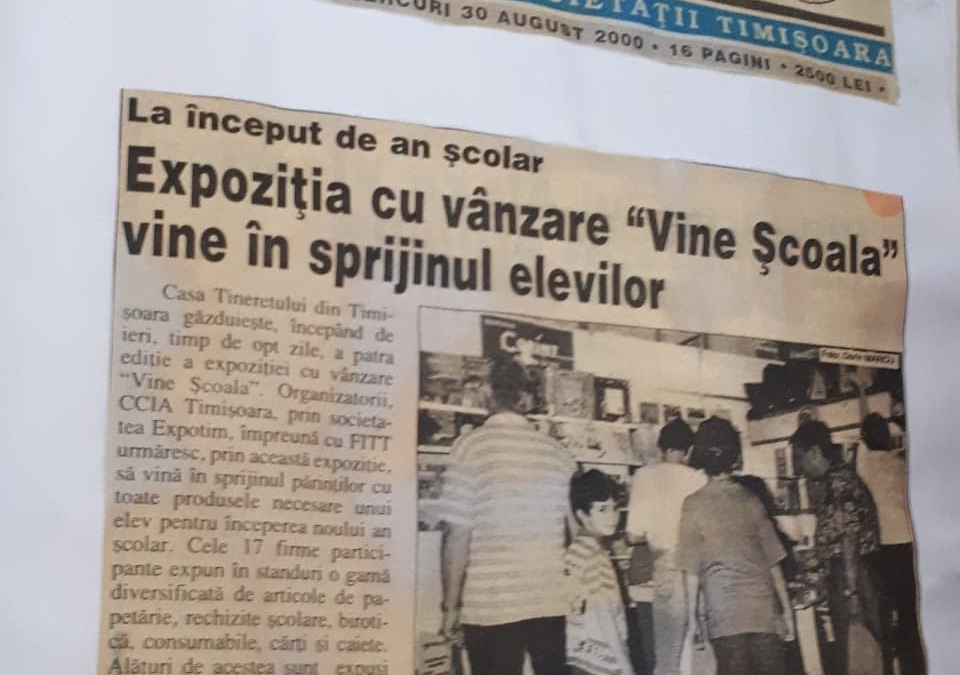 Expoziție cu vânzare „Vine Școala”