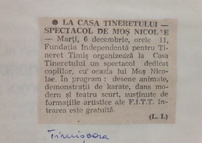 Spectacol de Moș Nicolae