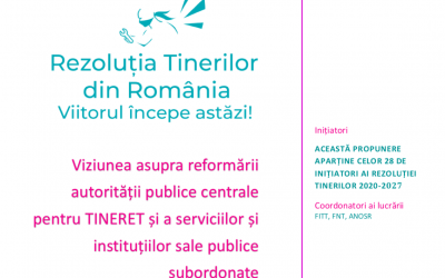 FNT contribuie la elaborarea VIZIUNII ASUPRA REFORMĂRII sistemului public pentru TINERET